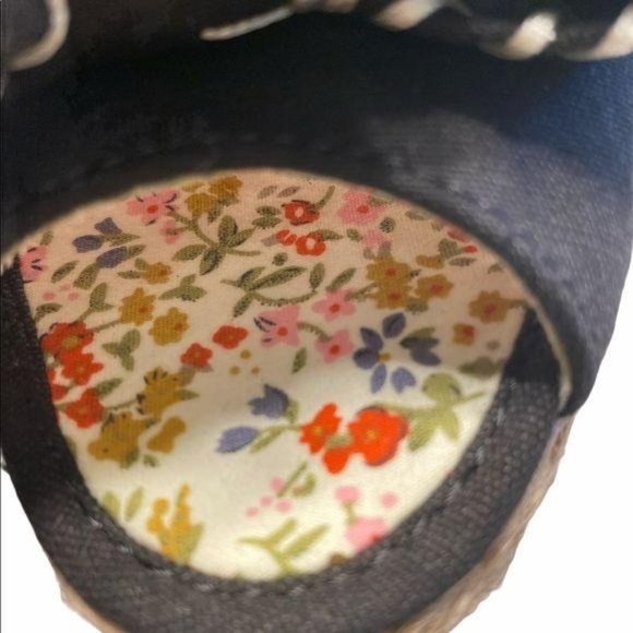 SOFT STYLE HUSH PUPPIES BLACK PEEP TOE WEDGE 10 - Picture 4 of 10